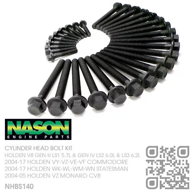 $87.50 • Buy Nason Head Bolt Kit V8 Gen Iii Ls1 5.7l Motor [04>holden Vy-vz Commodore/calais]